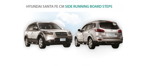 ag side running board steps for hyundai santa fe cm 2006 -11